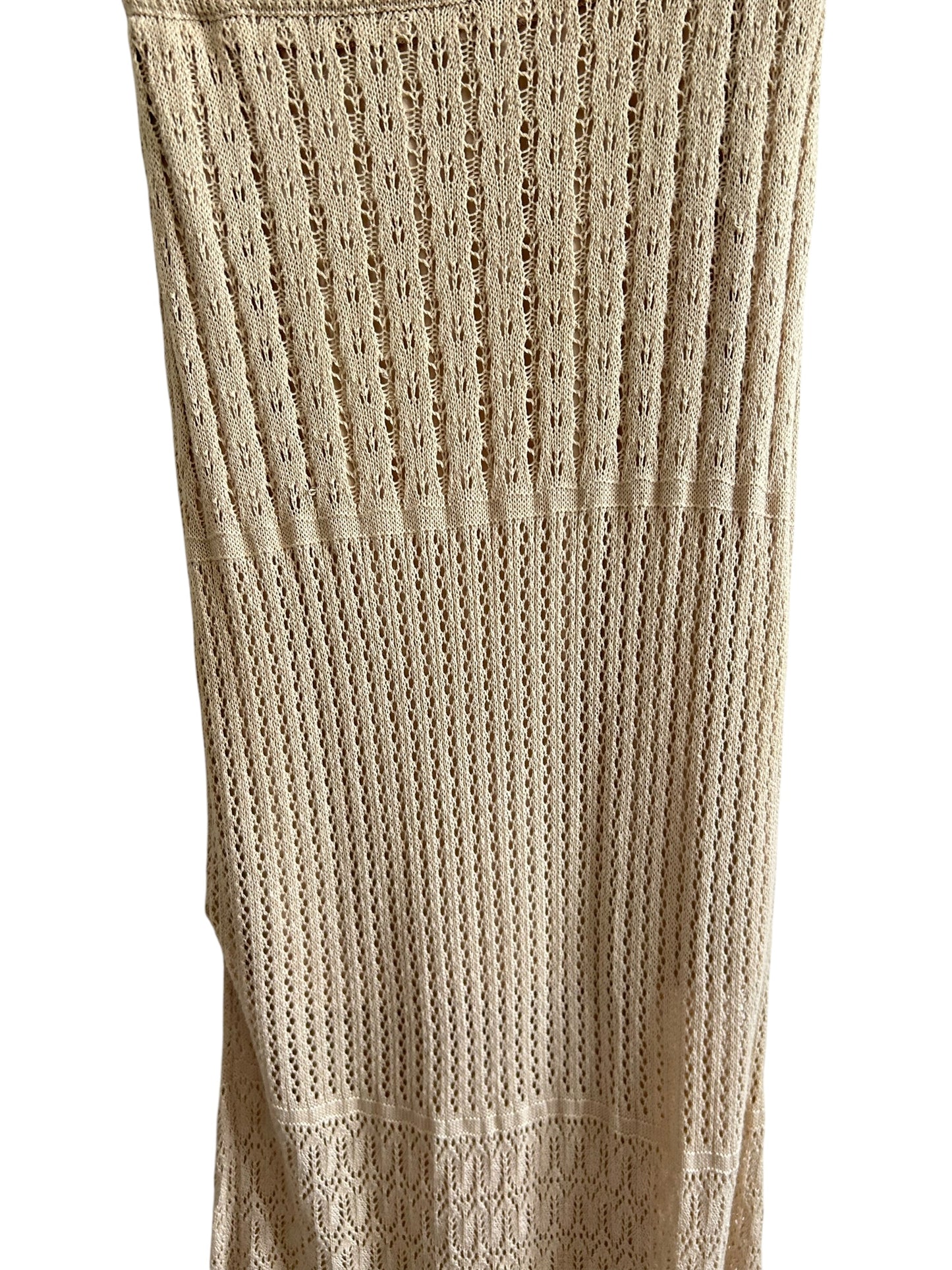 Beige Crochet Skirt
