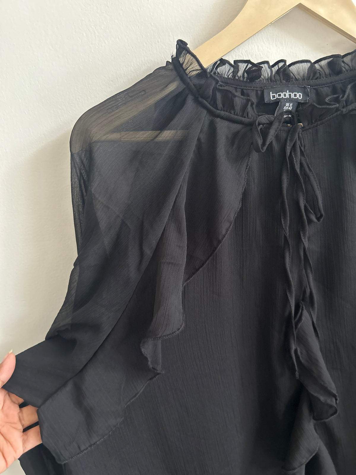 BOOHOO Ruffle Dress: 46”
