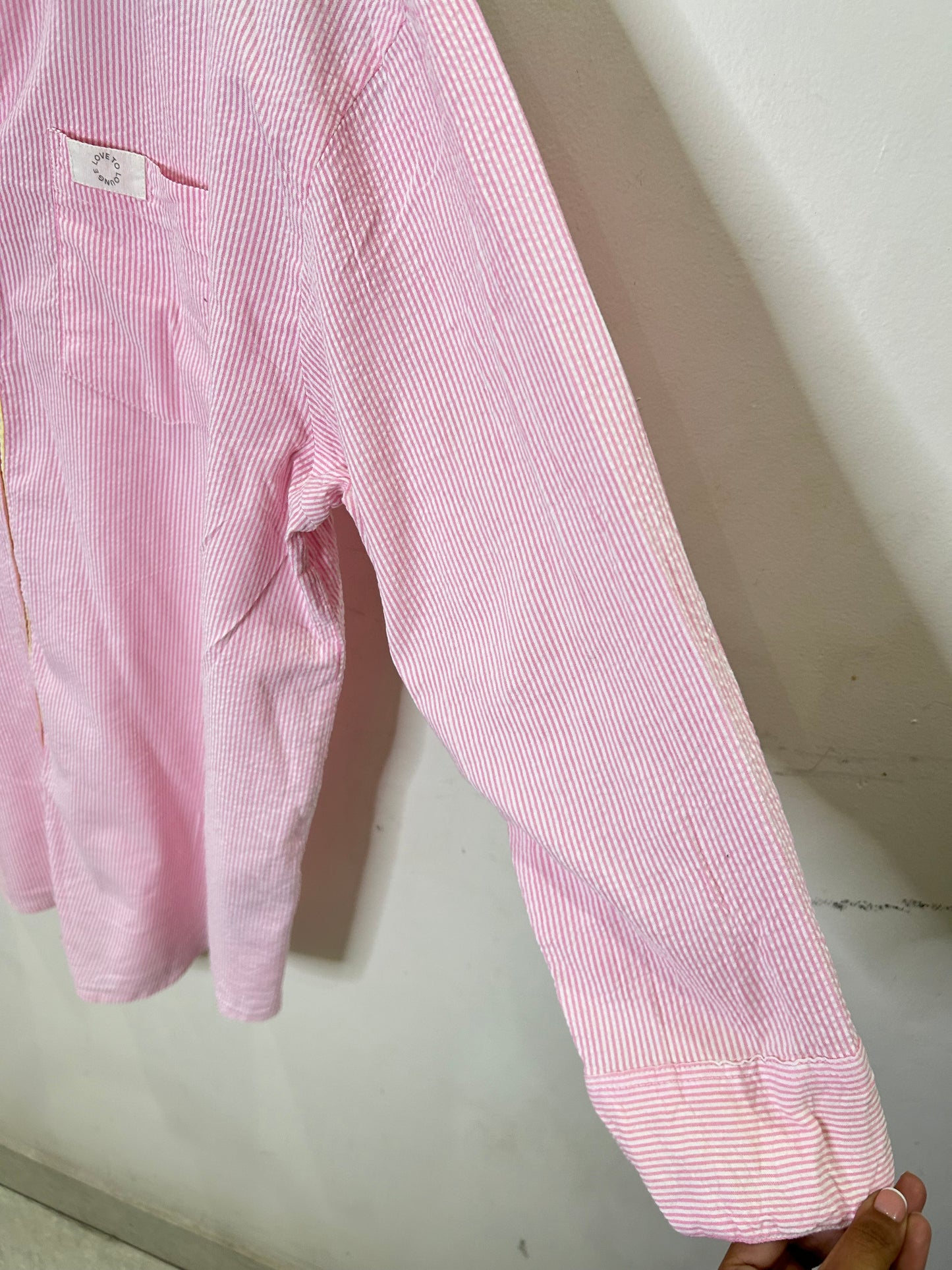 Pink Striped Shirt