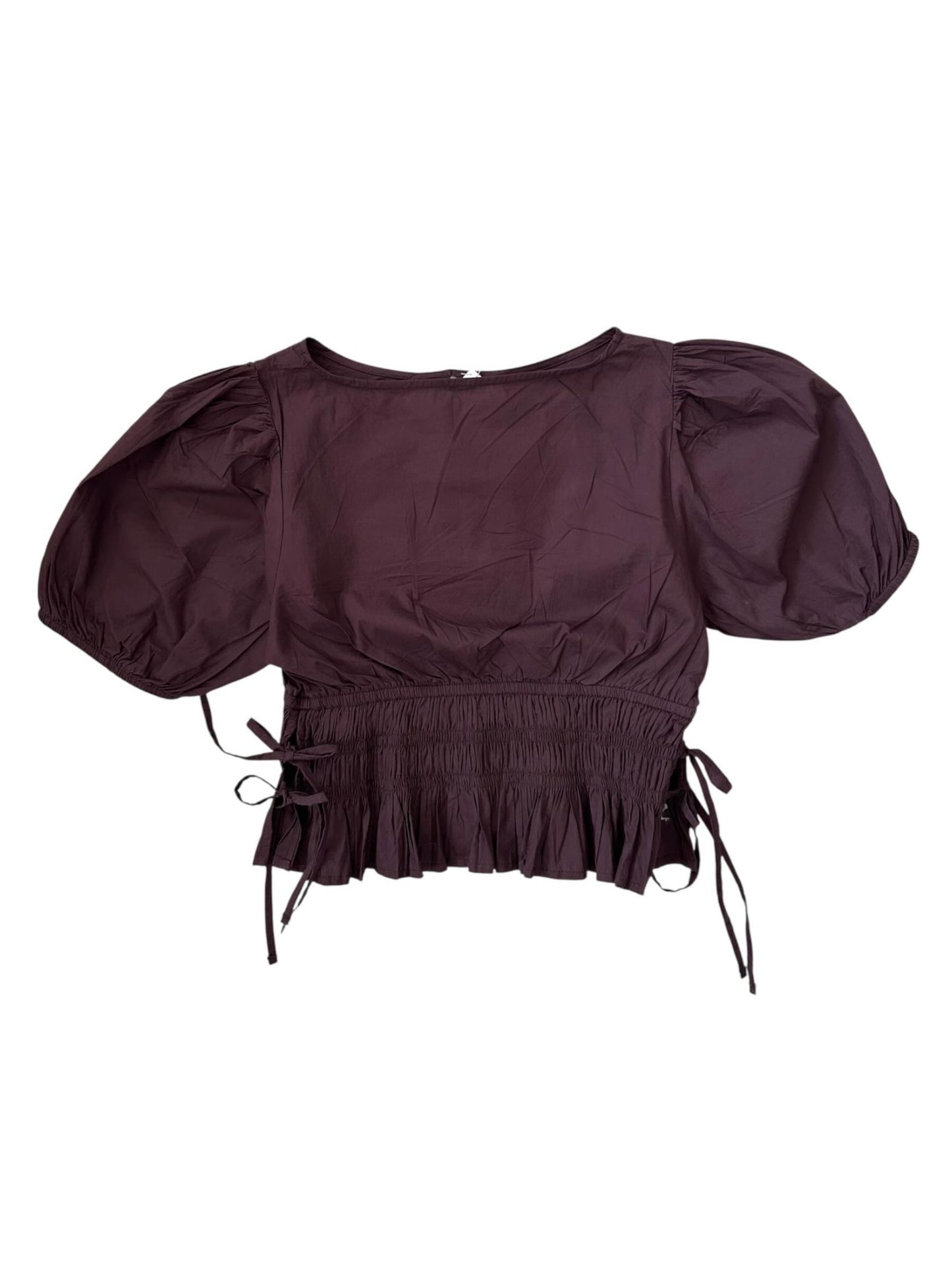 Brown Side Knot Top