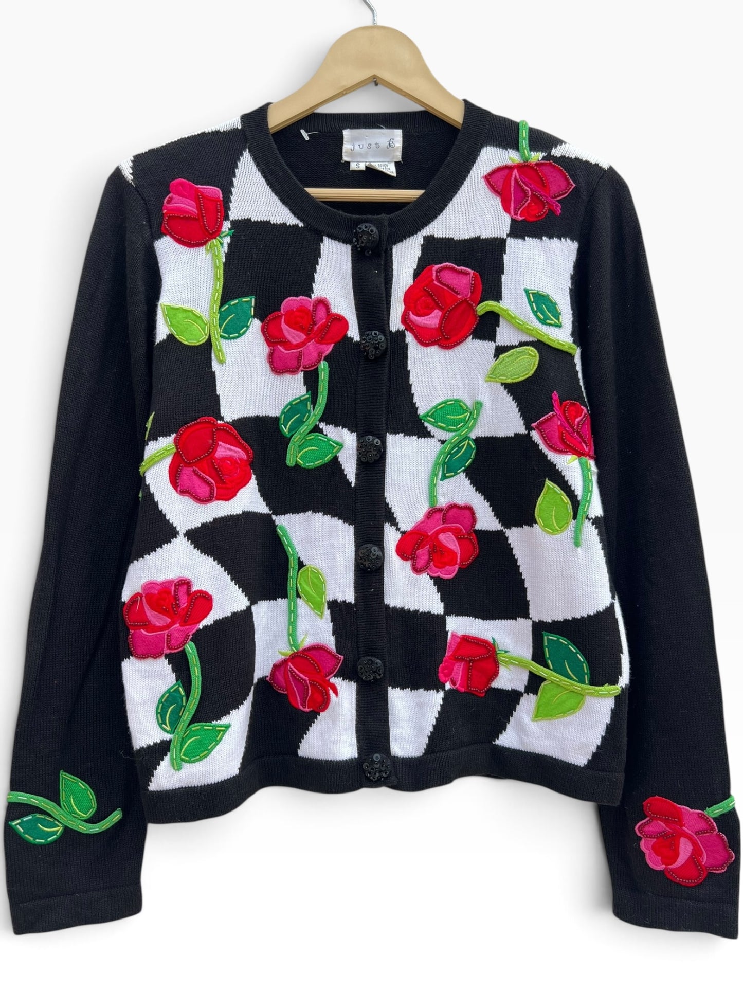 Rose Beaded Sweater