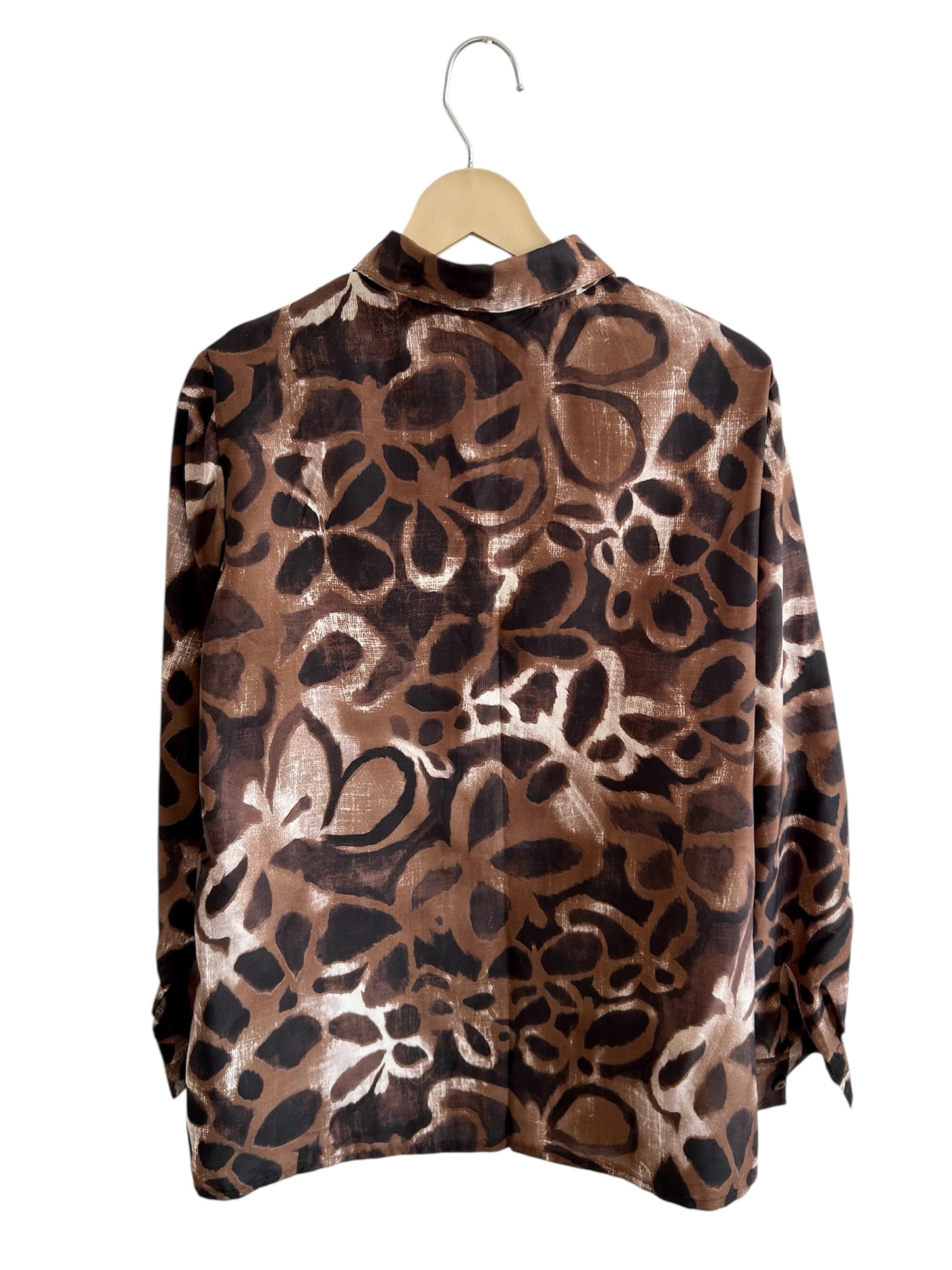 Brown Floral Shirt