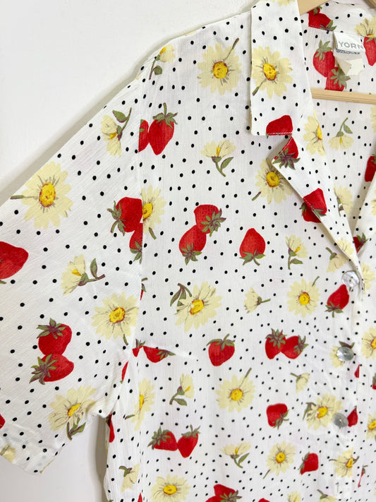 Strawberry Print Shirt