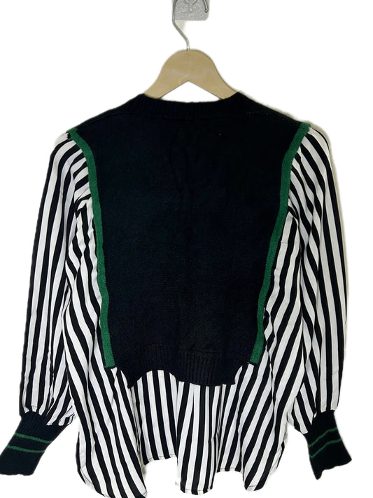 Striped Shirt Sweater