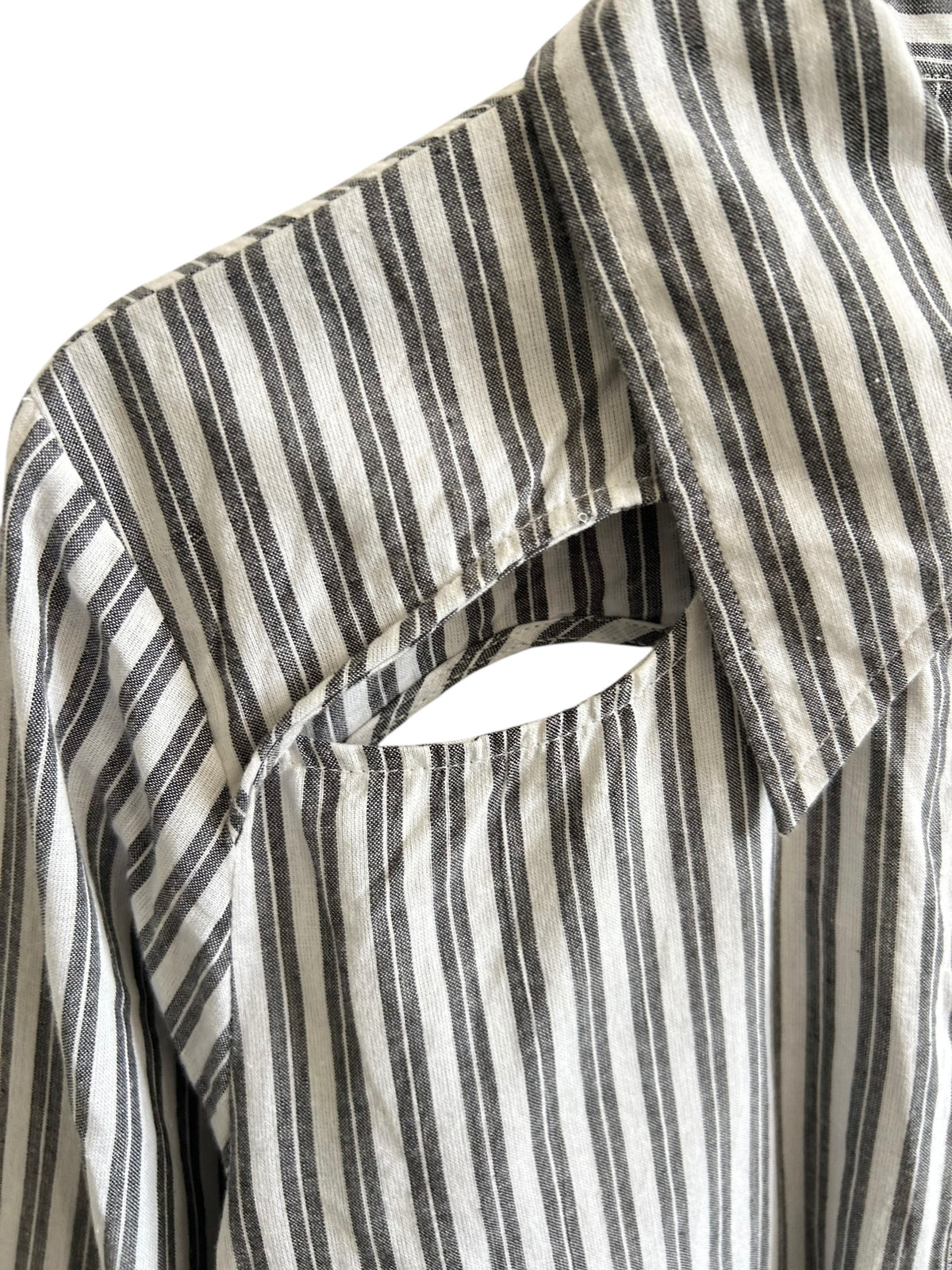 Cotton Striped CutOut Shirt