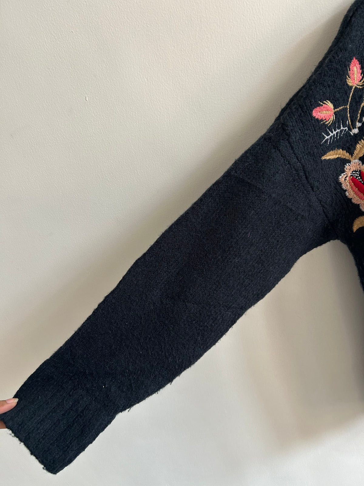 Floral Embroidered Sweater