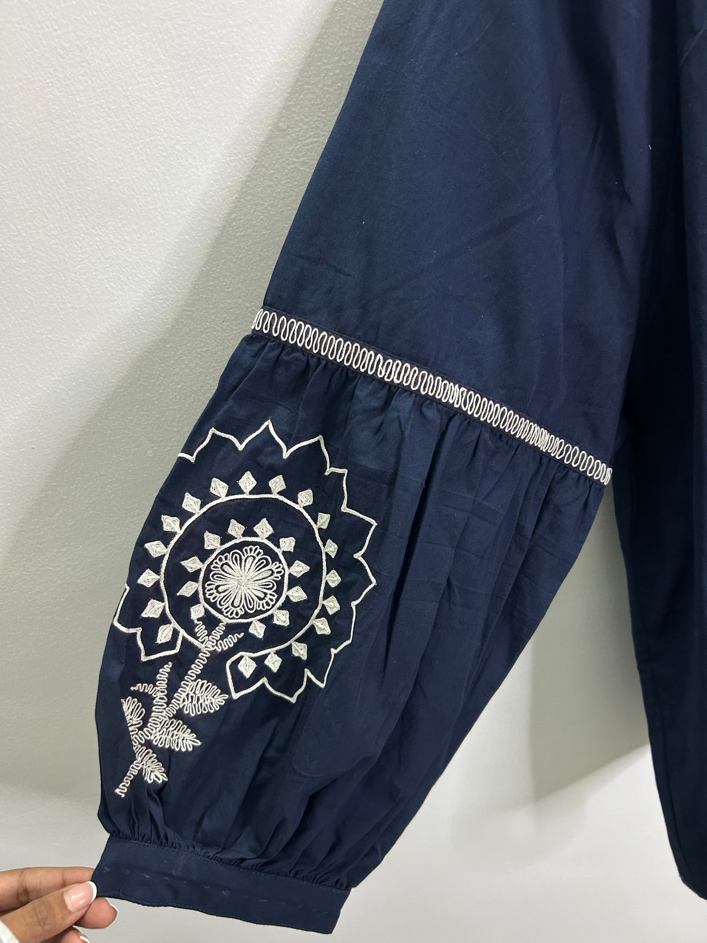 Cotton Embroidered Tunic Top