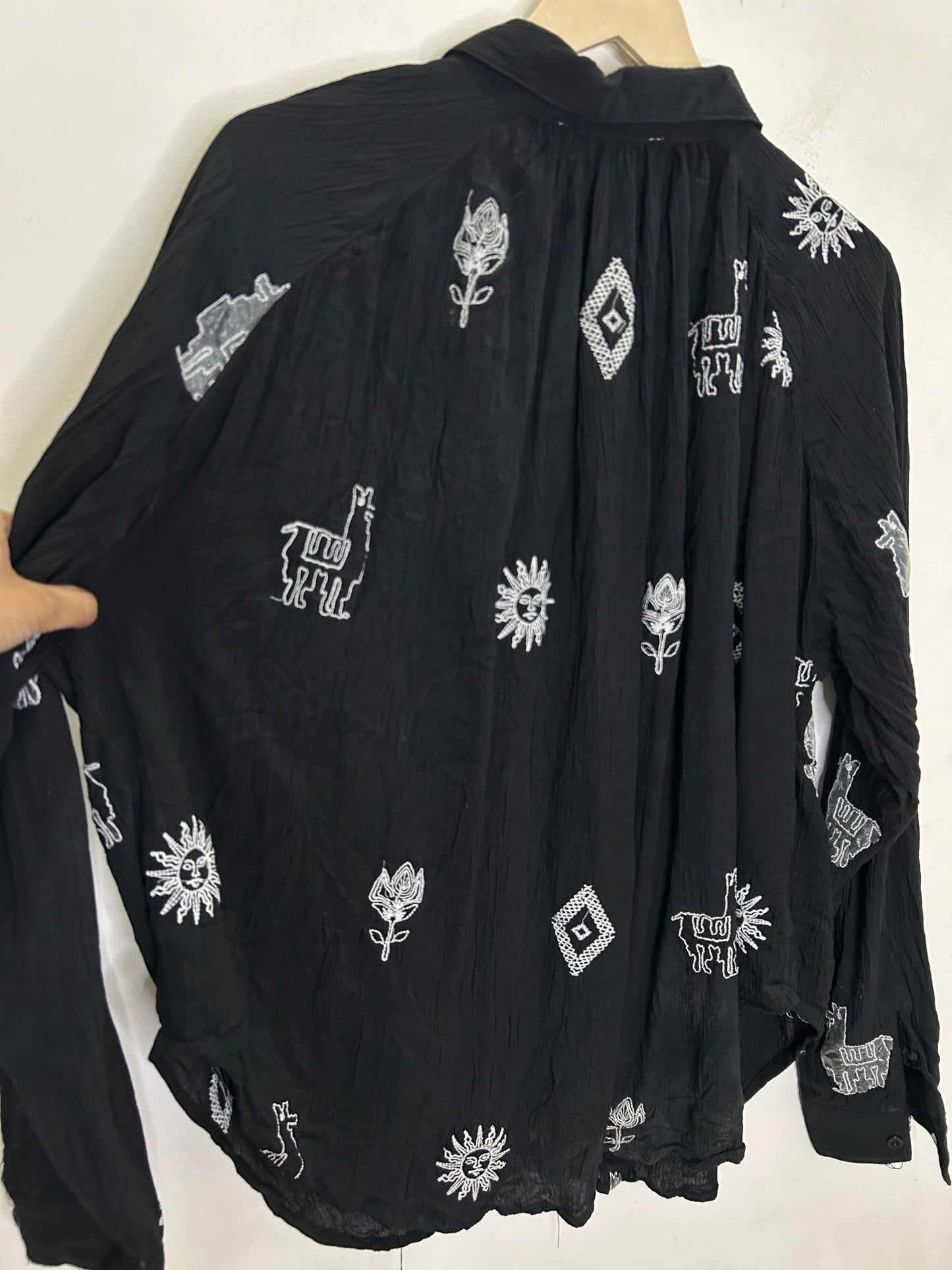 Embroidered Llama Shirt