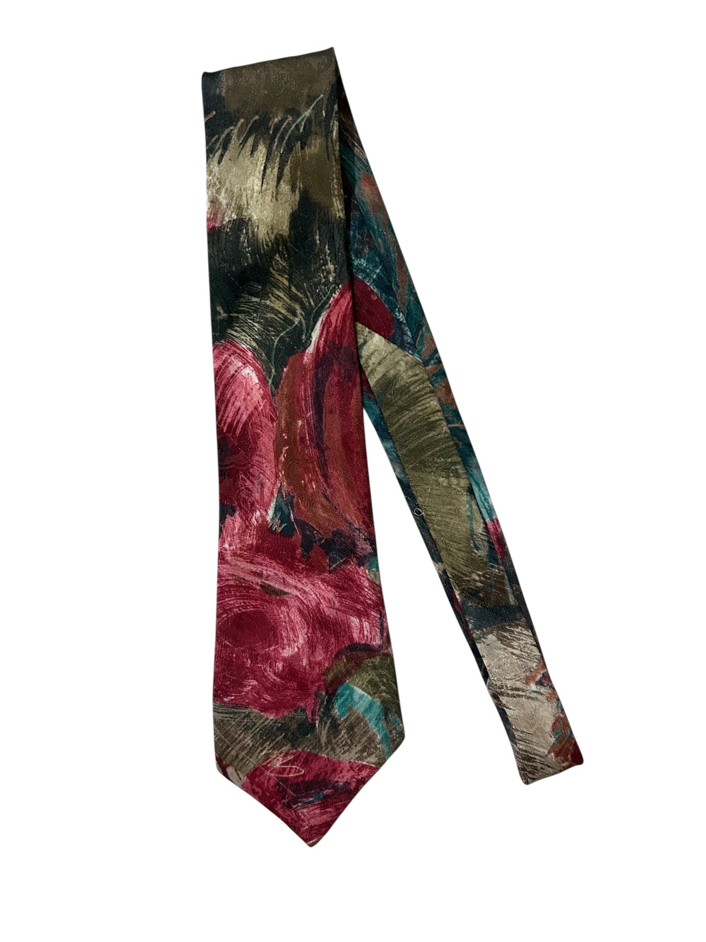 Vintage Abstract Print Tie