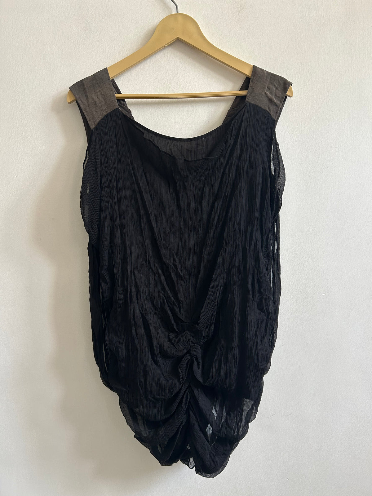 Black Draped Top