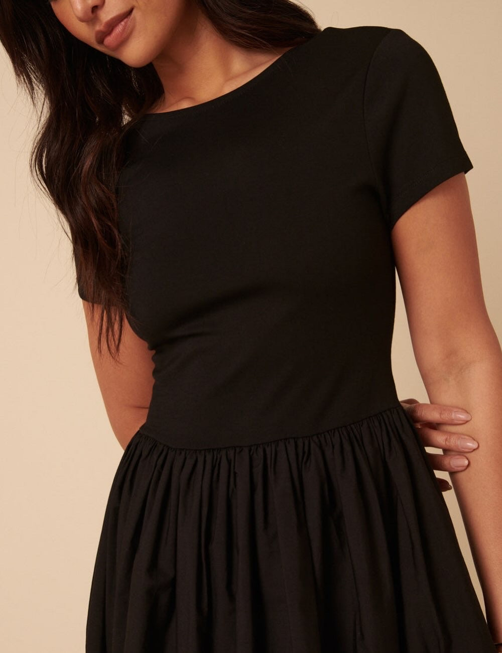Black Solid Dress