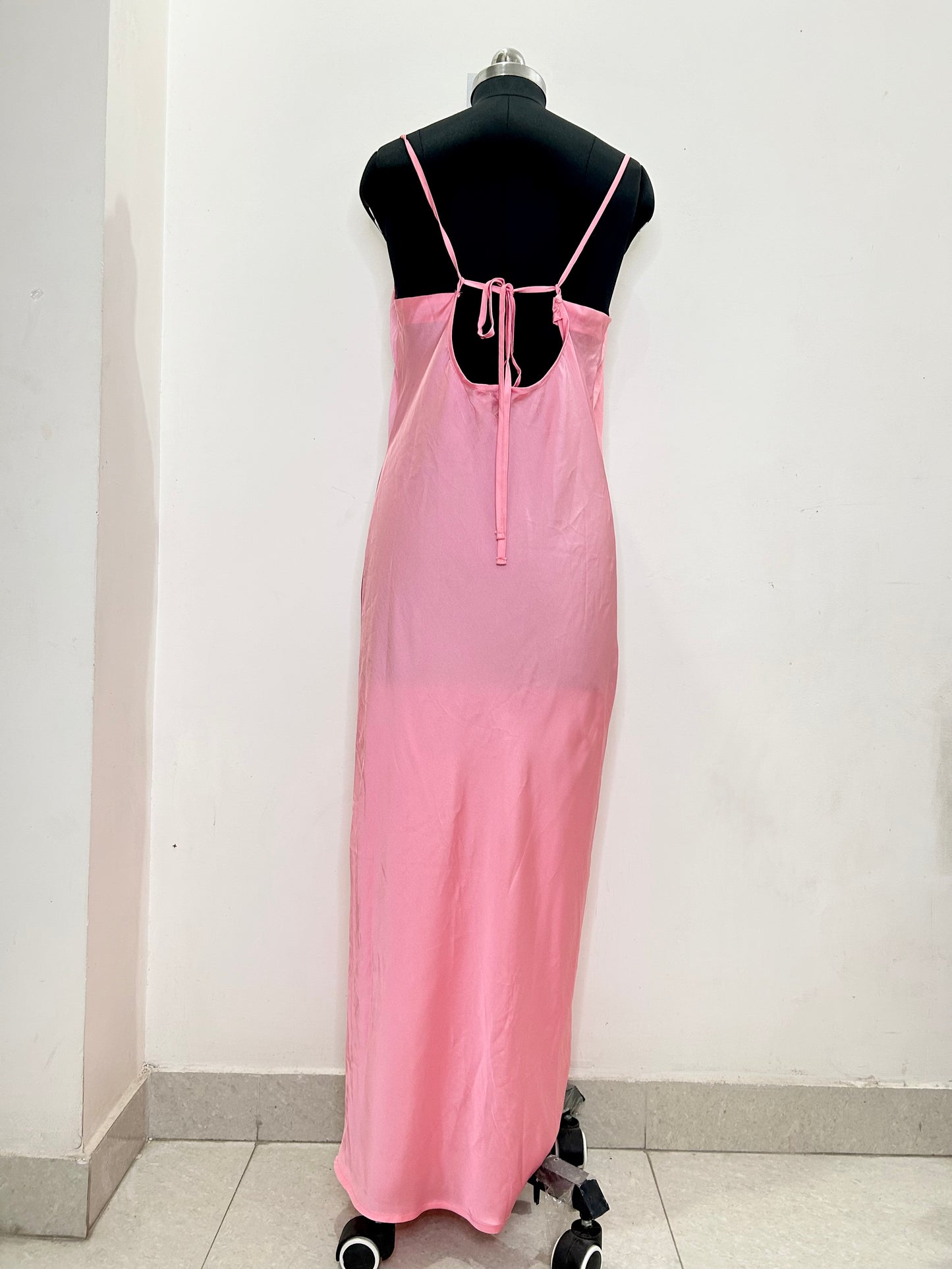Pink Satin Dress