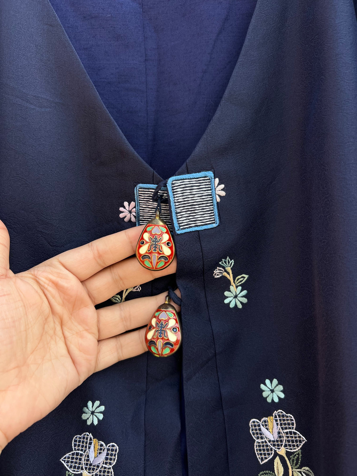 Blue Vintage Jacket: 46”
