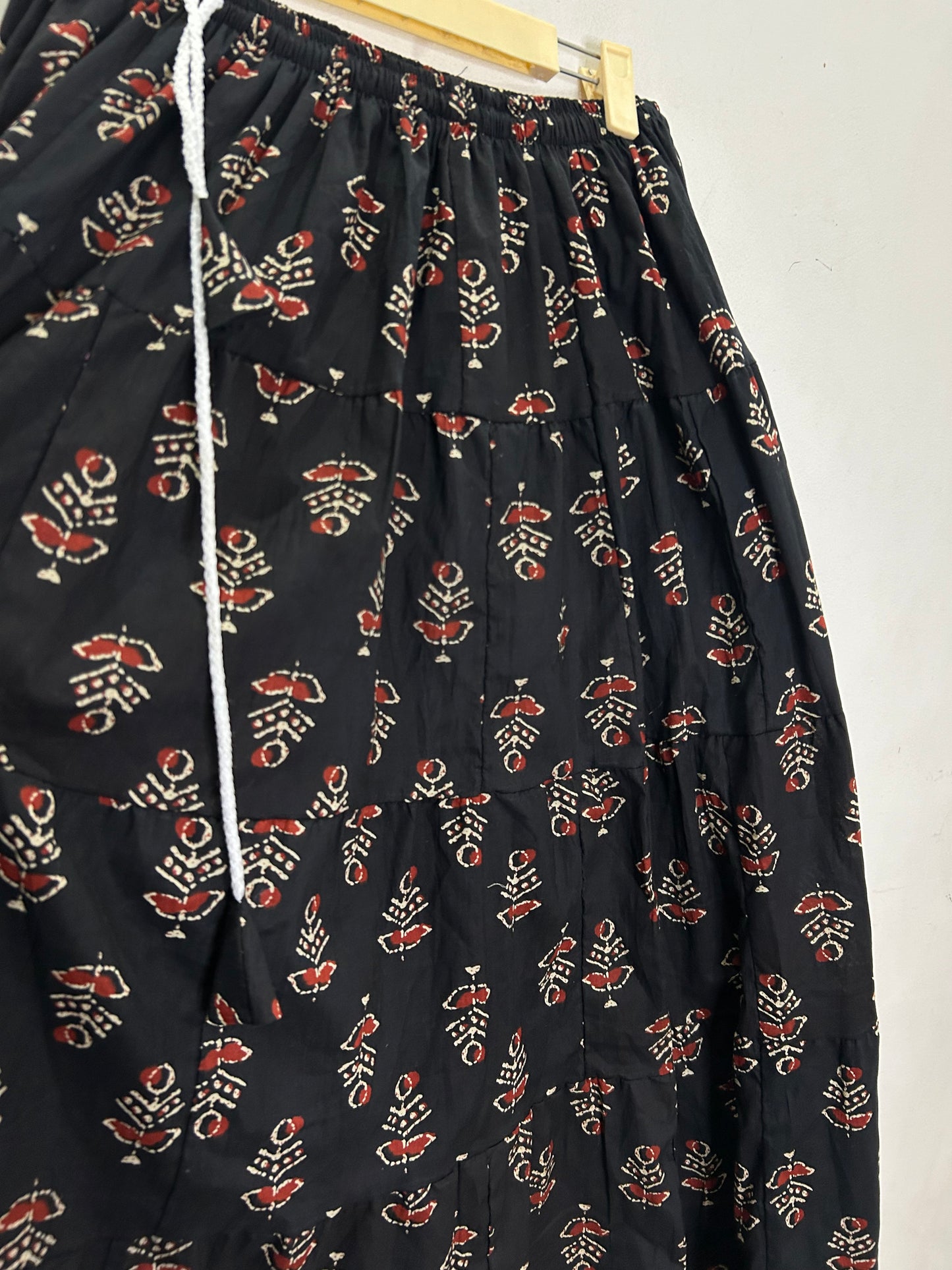 Cotton Floral Ethnic Print Skirt