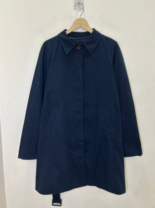 Blue Oversized Trench Coat