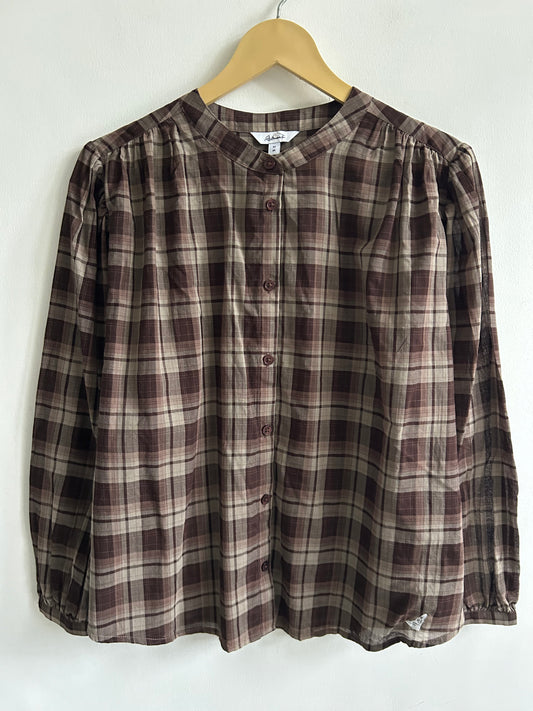 Checked Brown Top