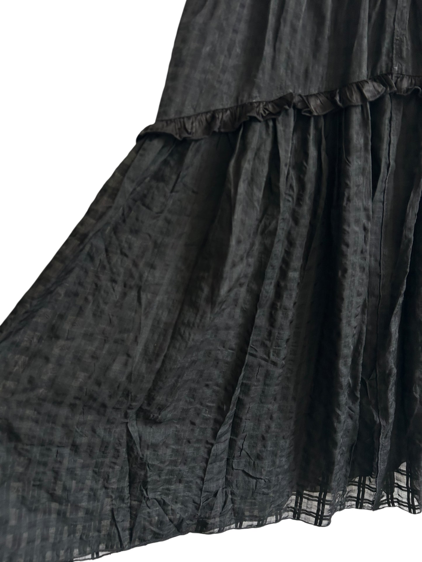 Black Skirt with ruffle