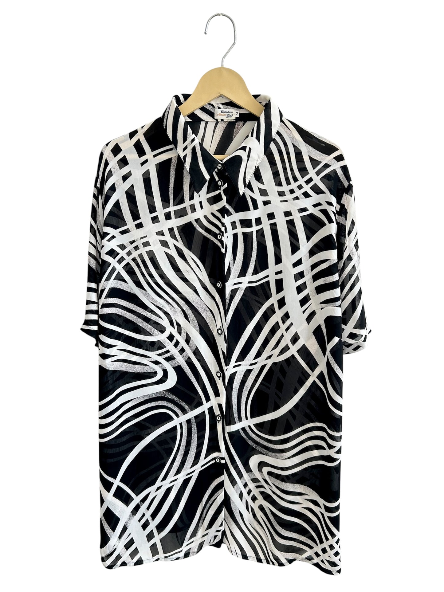 B&W Swirly Shirt