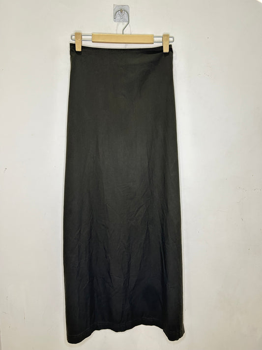 Olive Green Solid Skirt