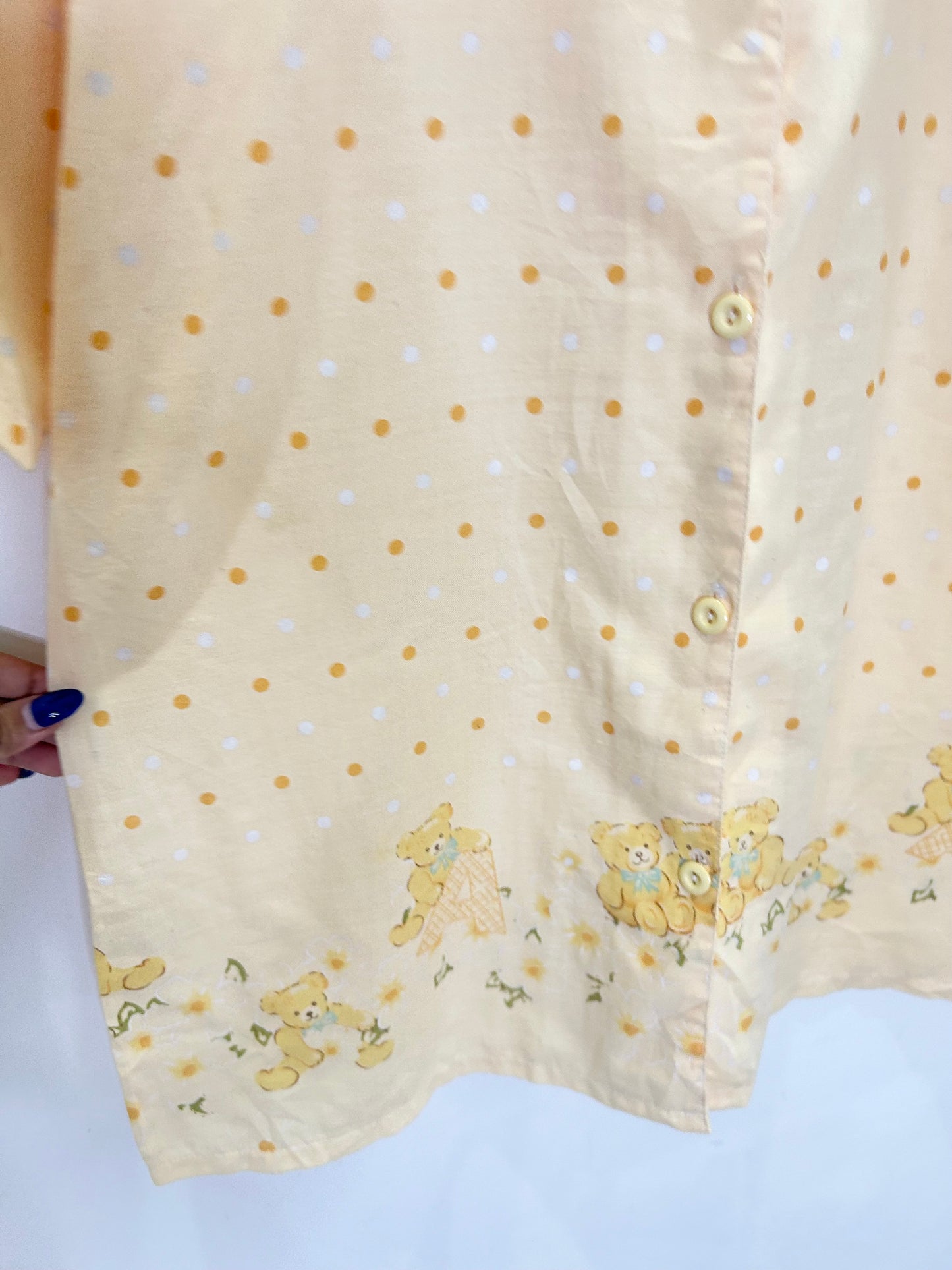 Teddy Polka Dot Shirt: Chest-42”