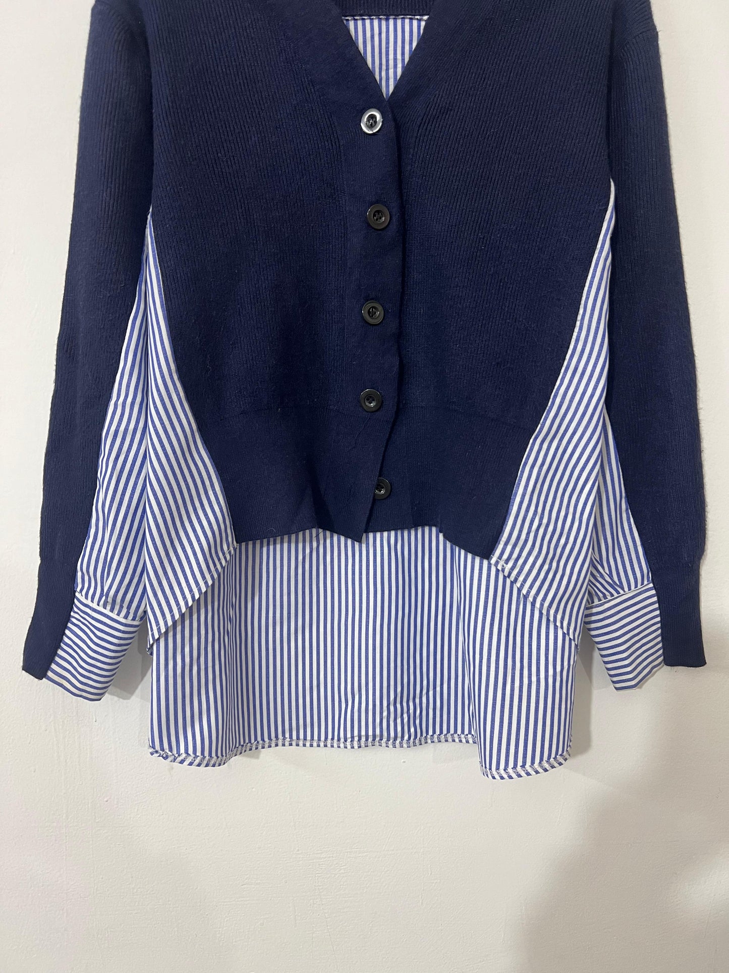 Striped Shirt Sweater