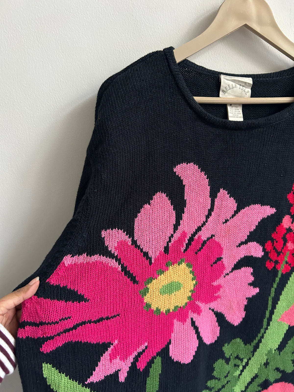 Vintage Daisy Knit Sweater