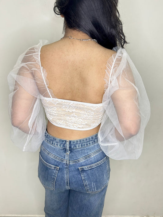 White Corset Top