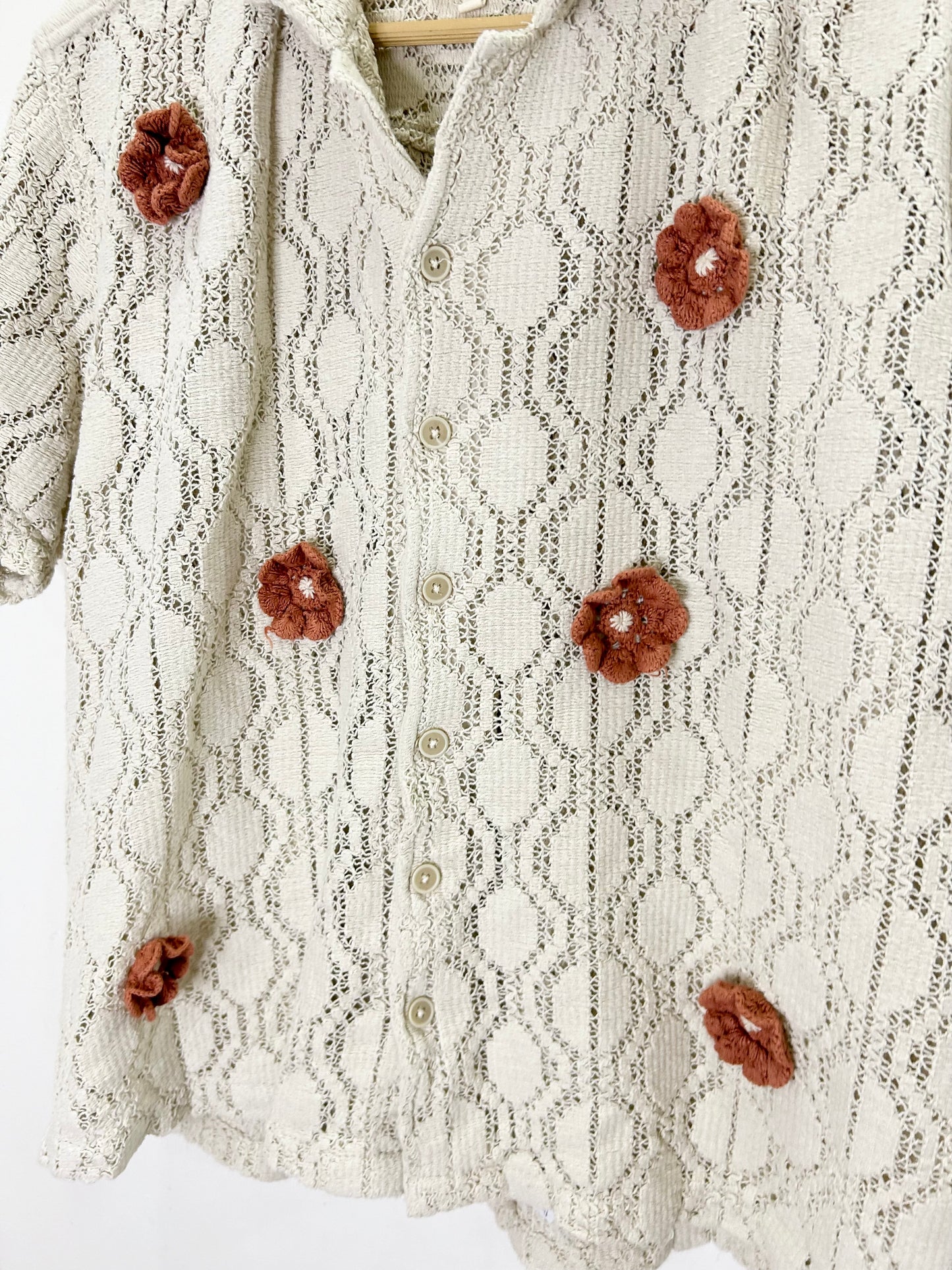 Floral Crochet Shirt