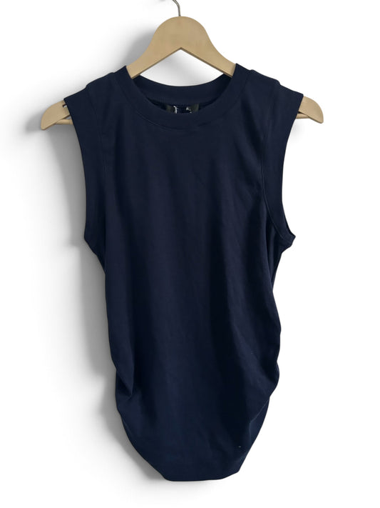 Ribbed Navy Blue Top: 42”