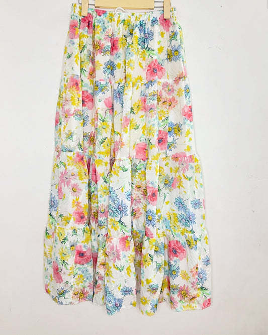 Floral Print Skirt