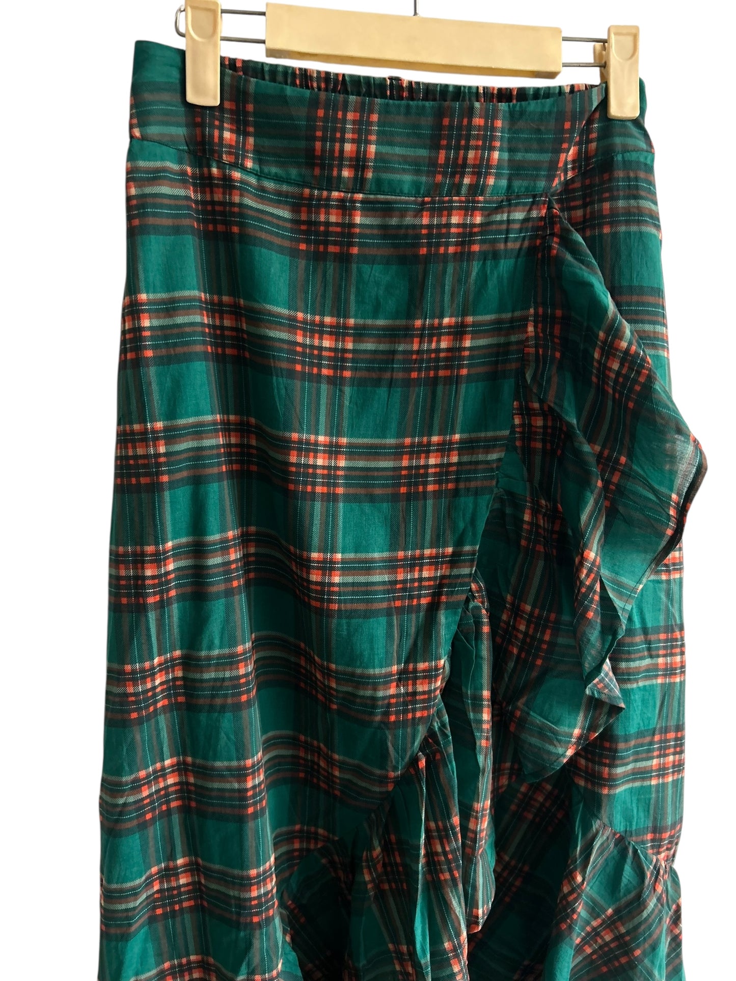 Plaid Ruffle Skirt