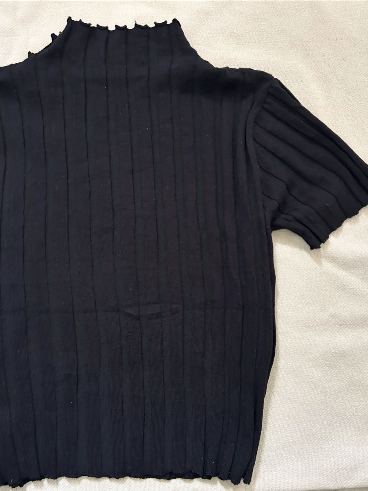 “Hey” Ribbed Top