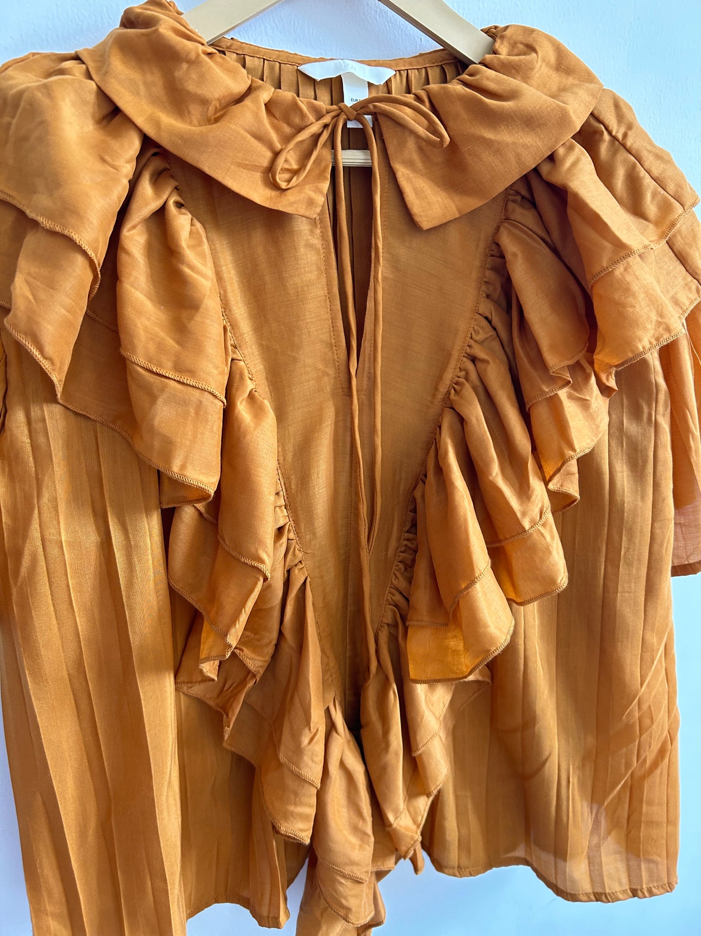 Pleated Flounce Blouse