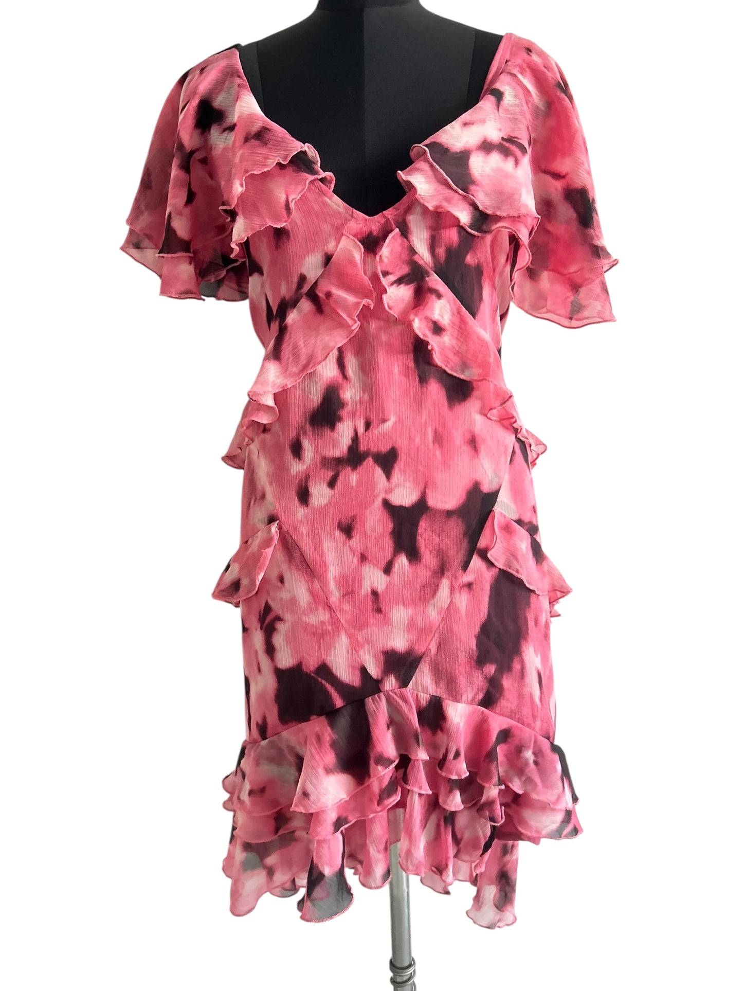BOOHOO Ruffle Dress