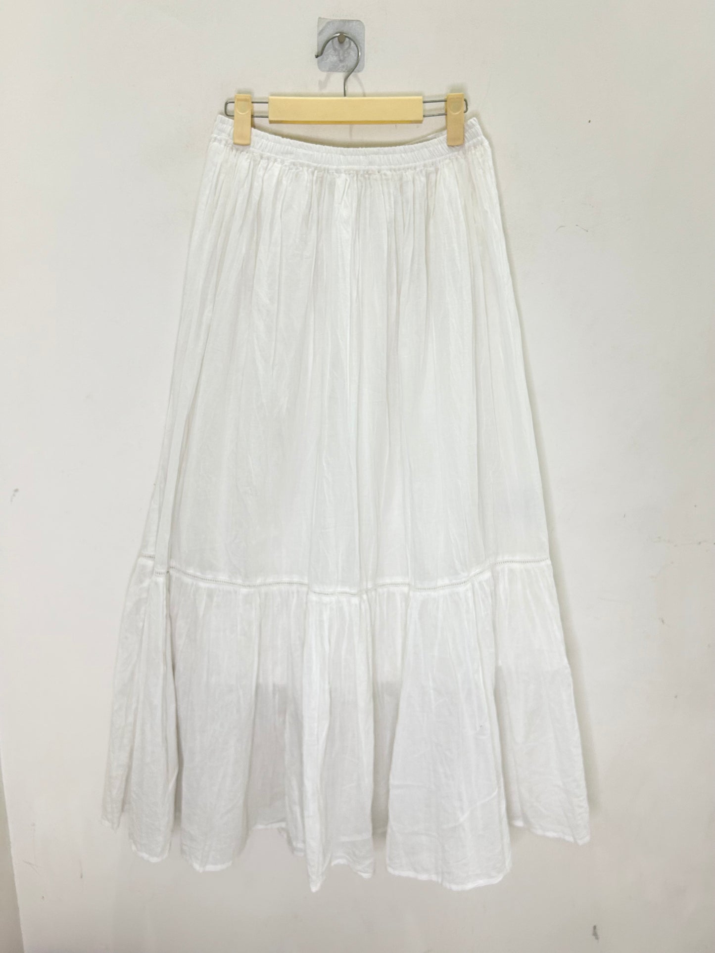 White Cotton Skirt (with lining)