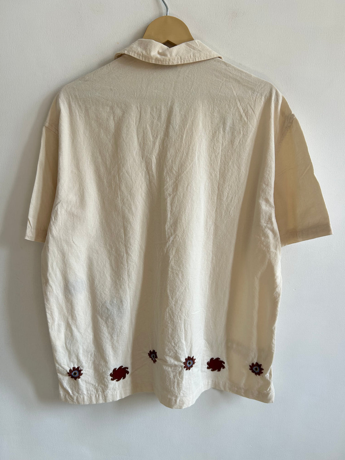 Embroidered Cotton Shirt: 44”