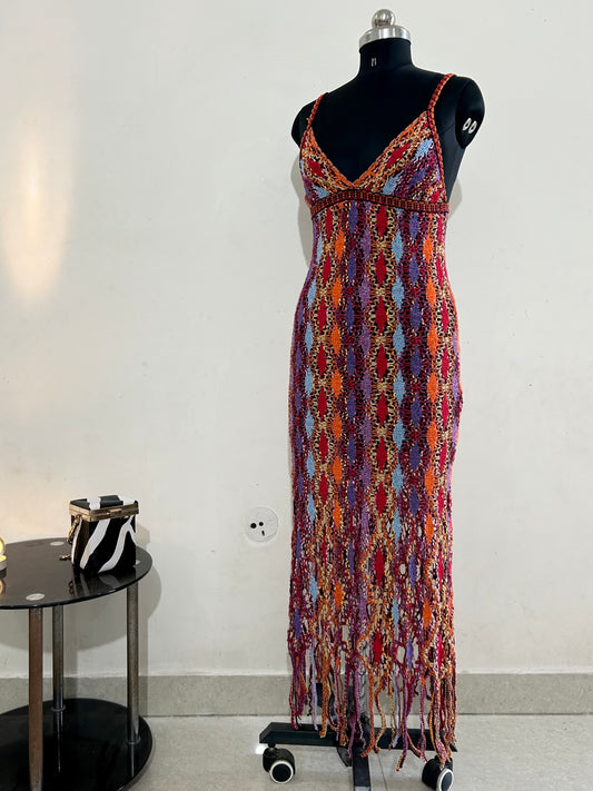 Crochet Dress: Bust- 28” TO 34”