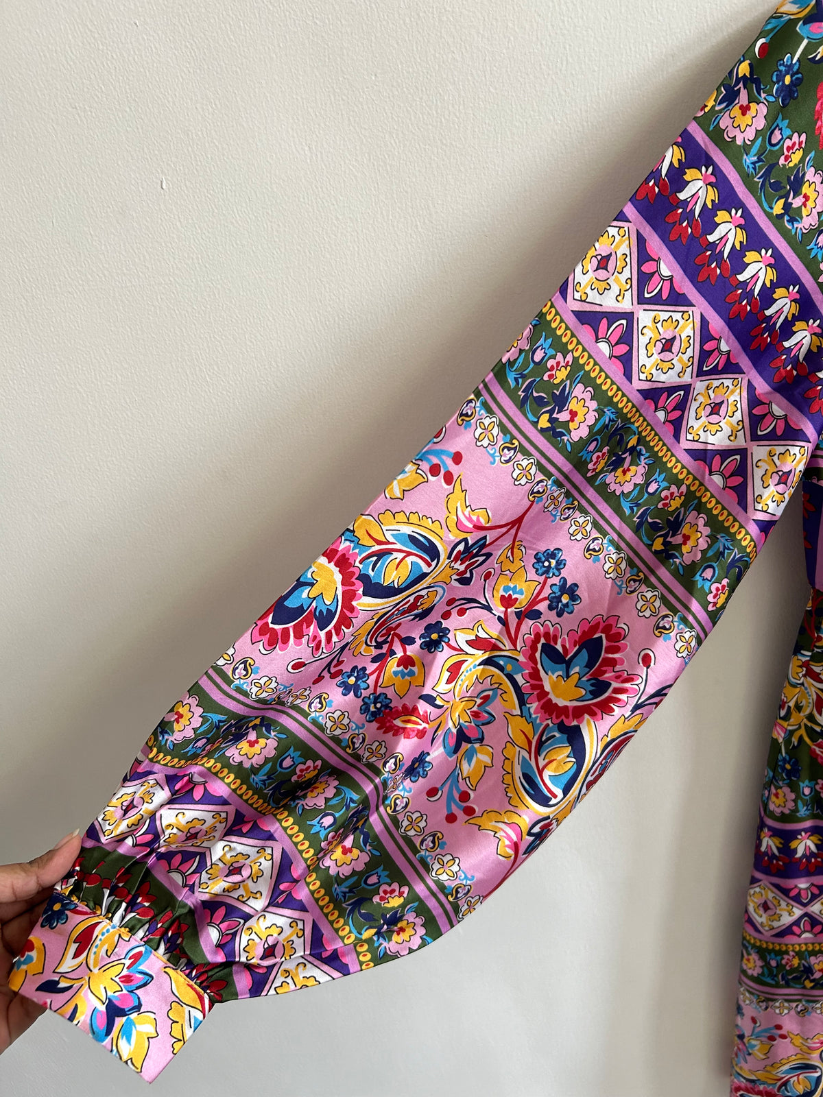 Printed Satin Dress