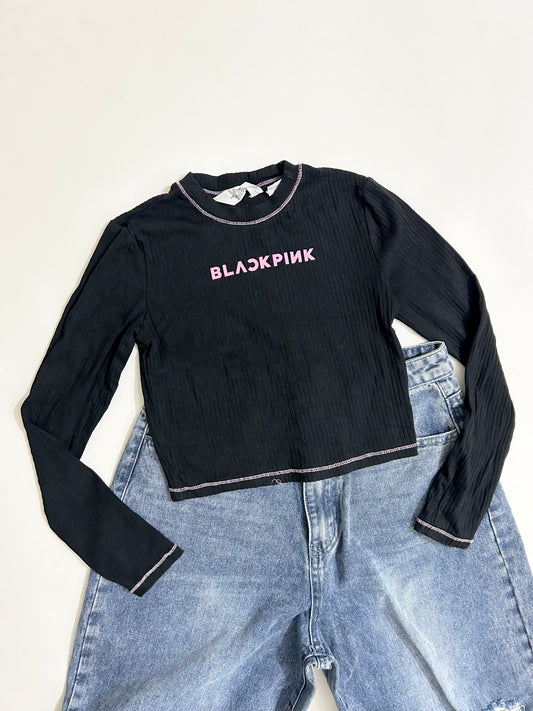 Black Pink Top