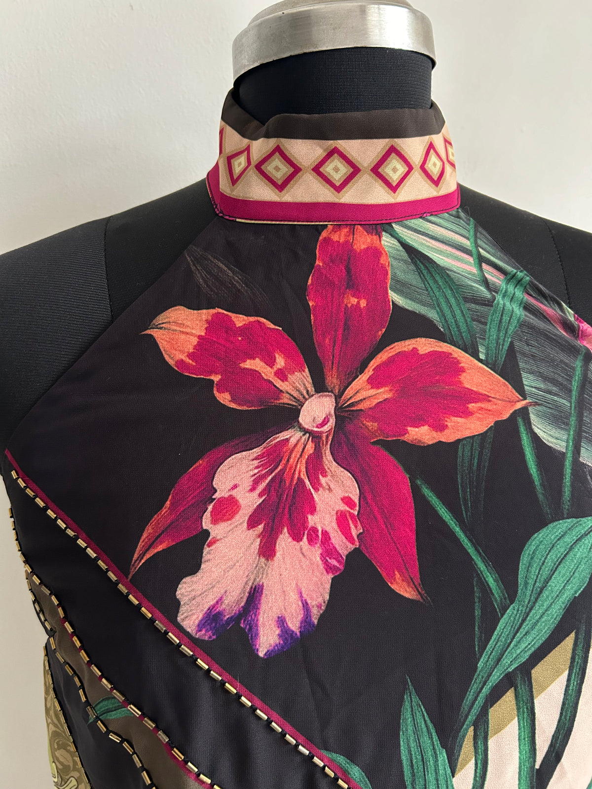 Halter neck Beaded Top