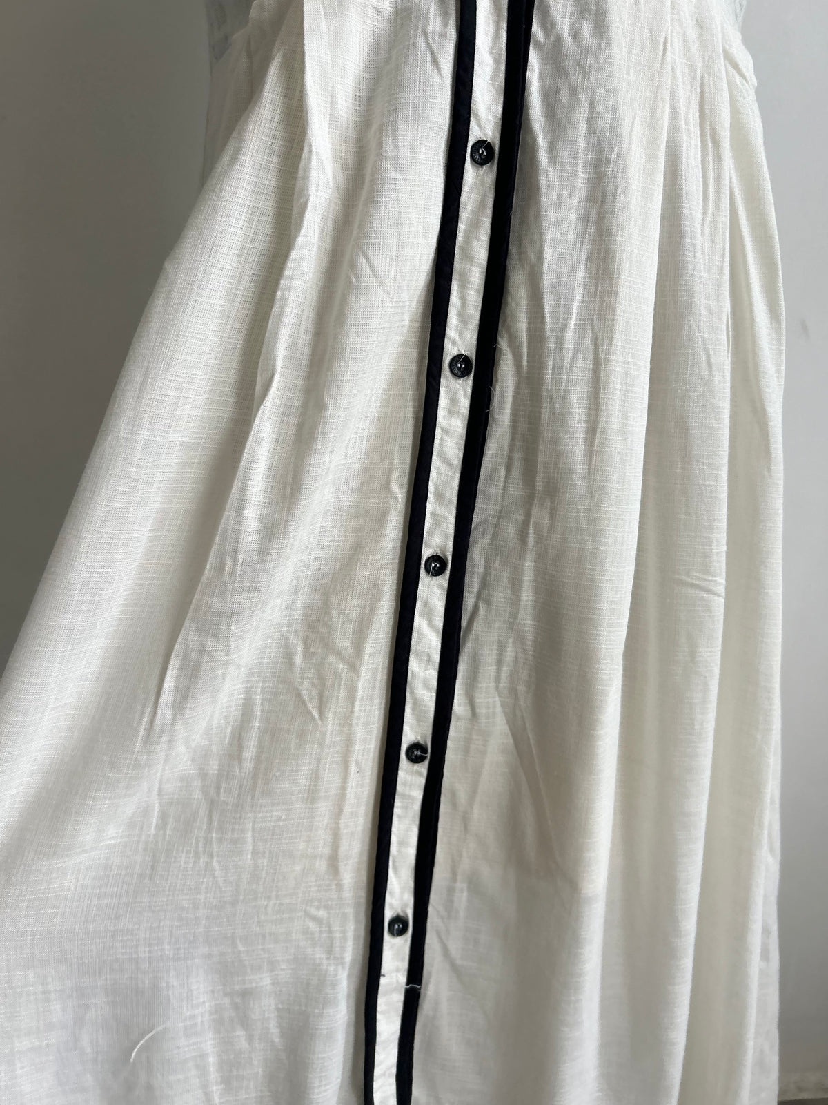 White Detailed Dress: 42”