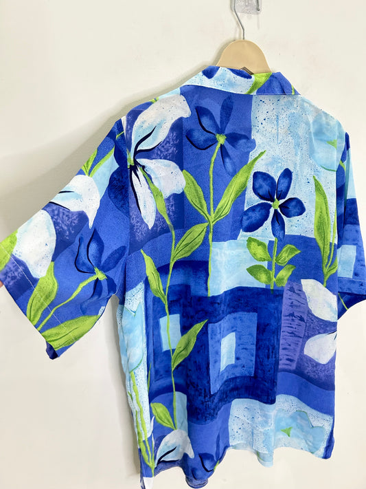 Blue Floral Shirt