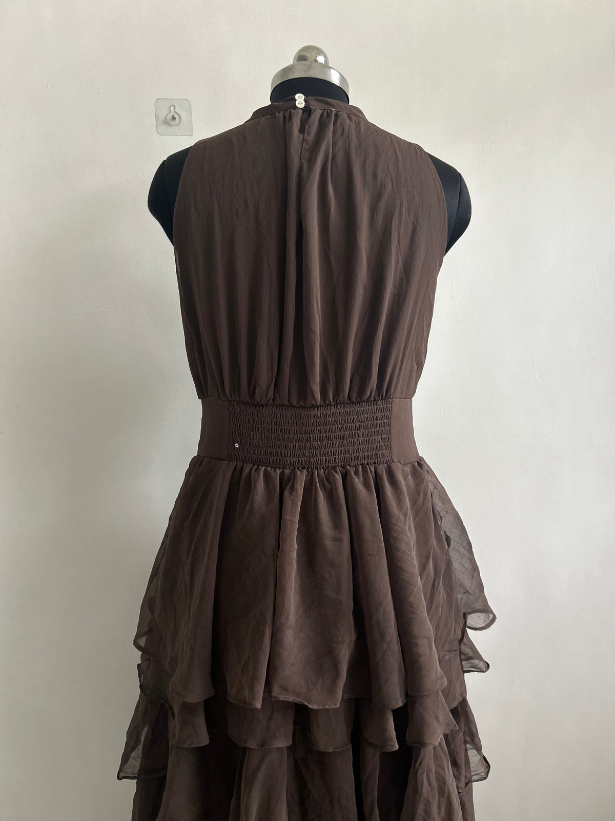 Brown Ruffle Dress: 42”