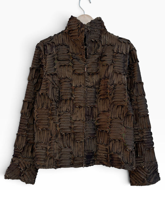 Vintage Brown Jacket: 38”