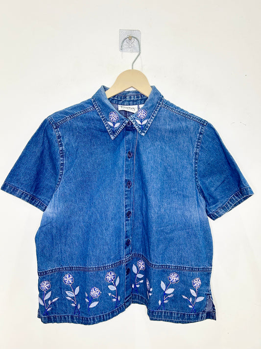 Floral Denim Shirt