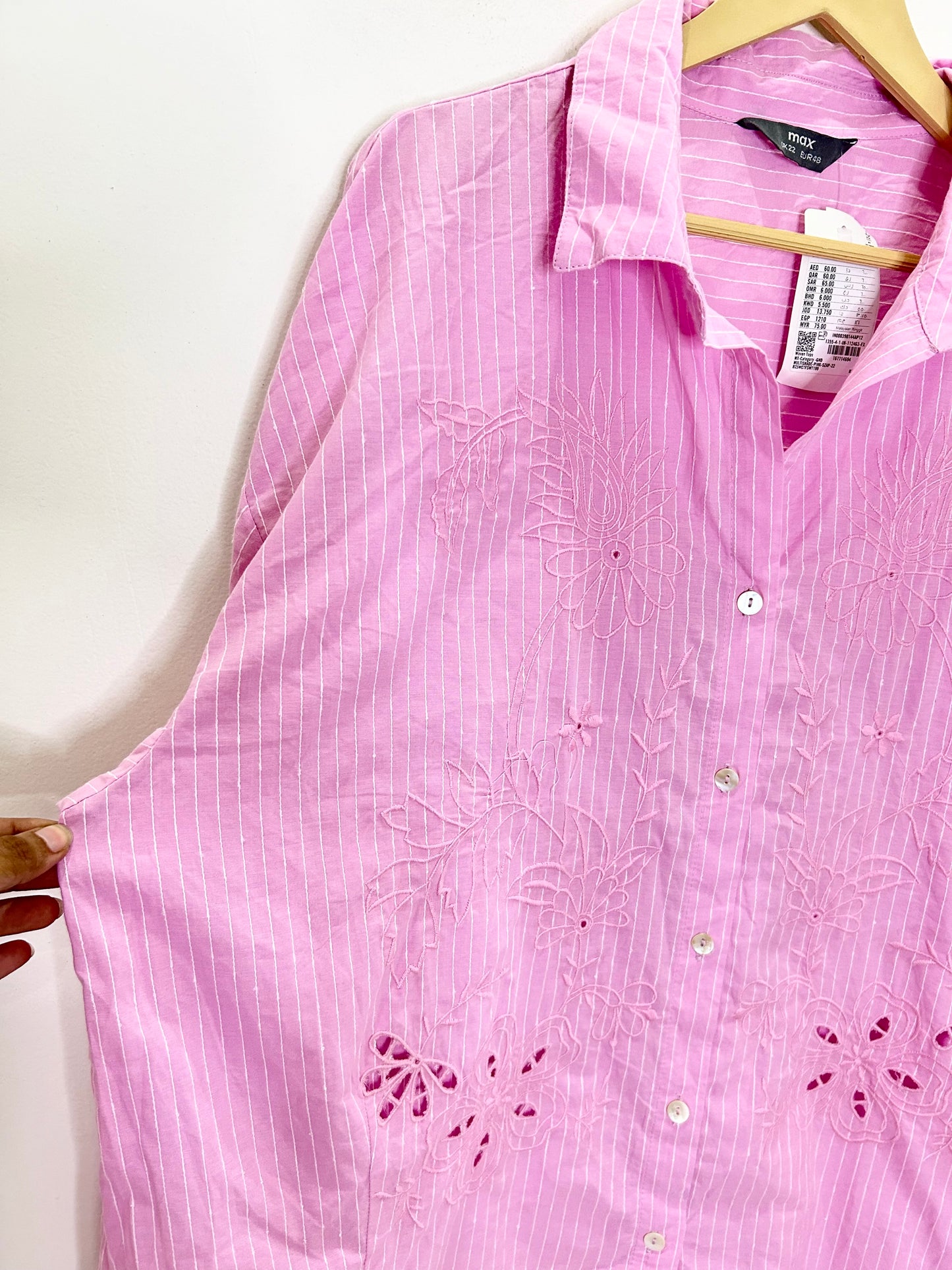 Striped Embroidered Shirt