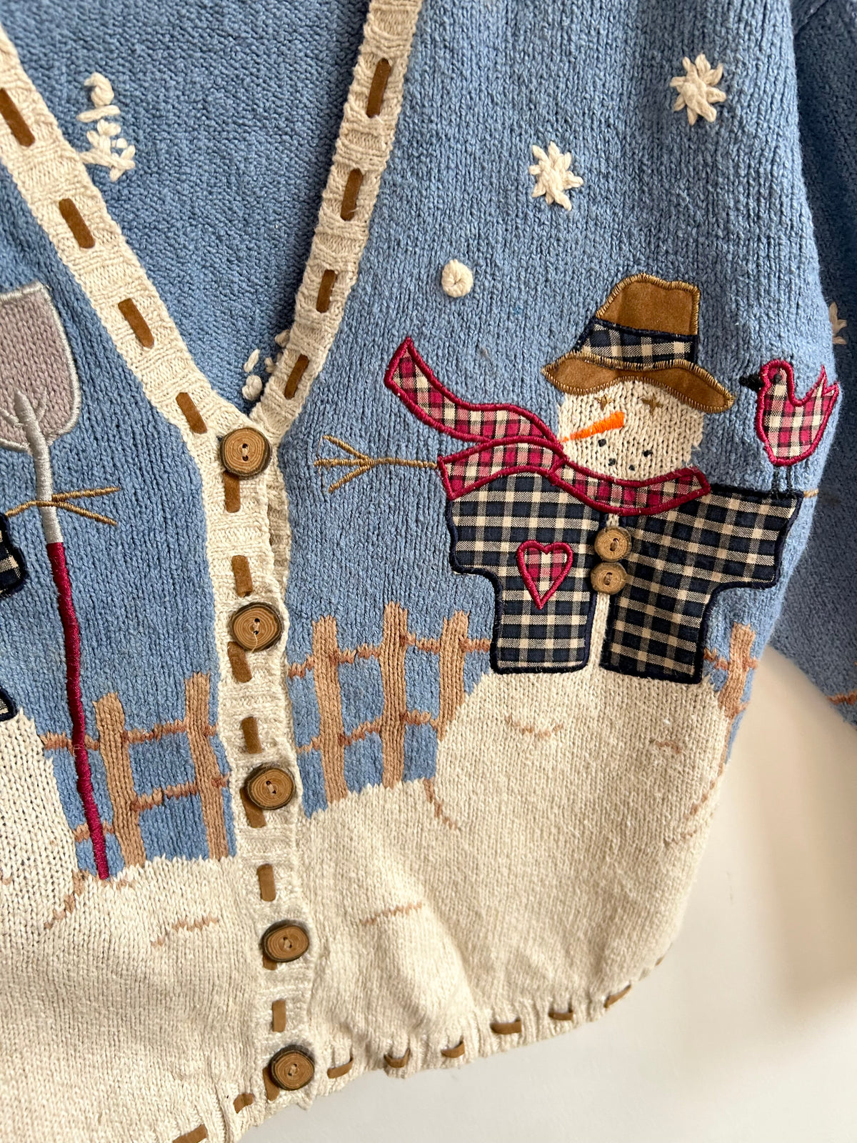 Snowman Knit Cardigan