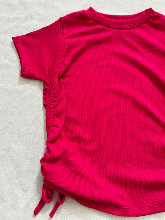Pink Ribbed Top