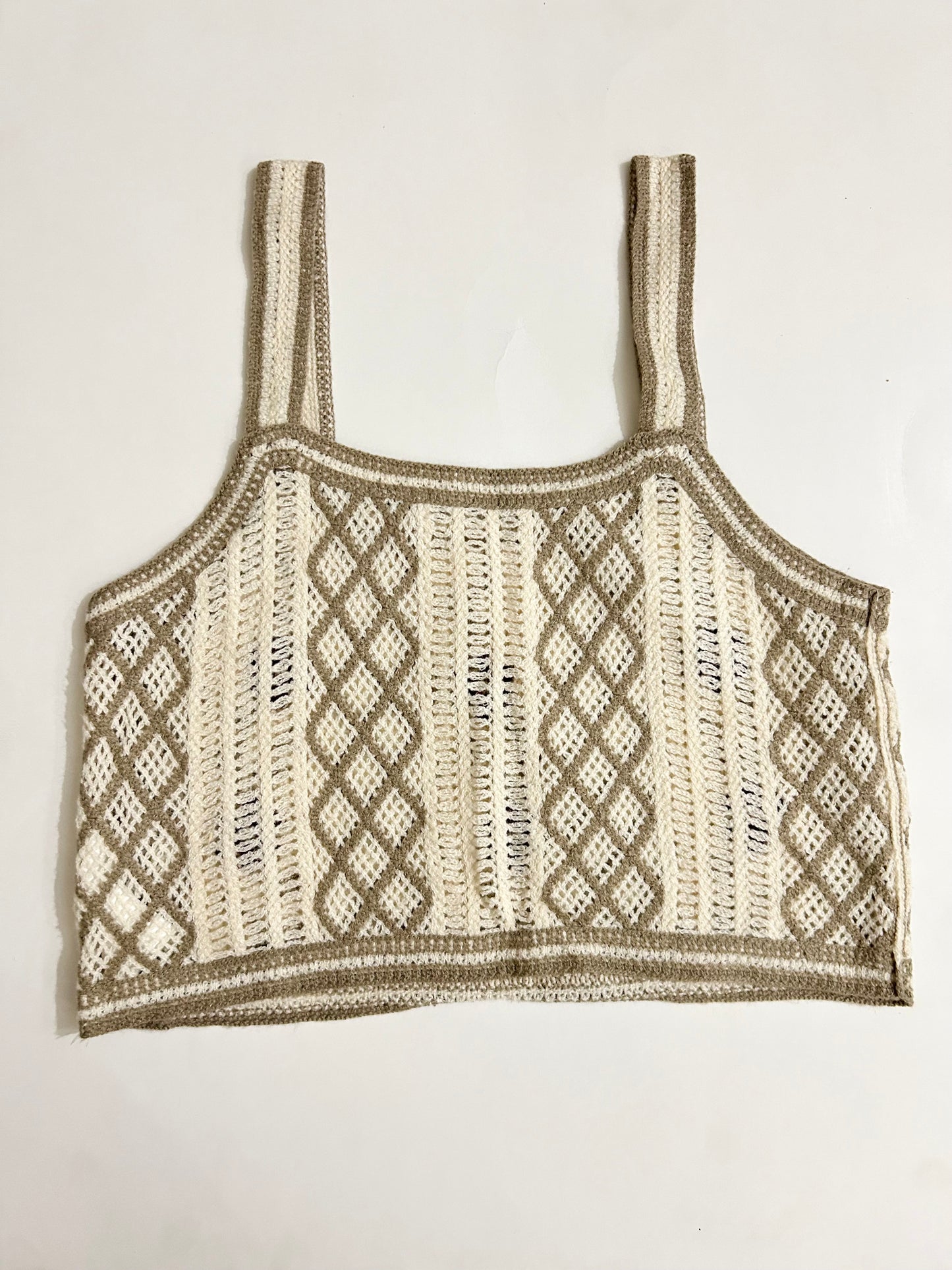 Beige Crochet Top