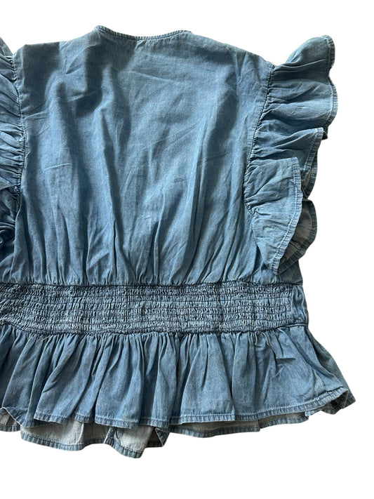 Denim Knot Top:44”